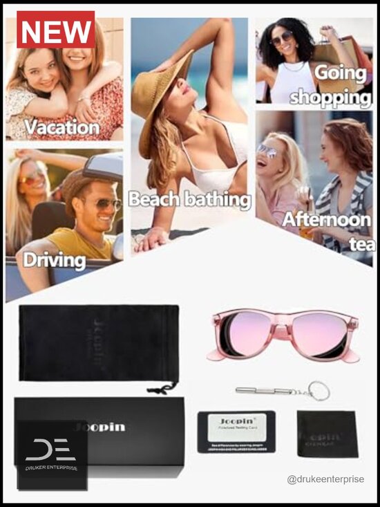 Square Polarized UV400 Protection Sunglasses for Men Women Trendy Designer Style main image 4